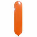 Uninflated 87 Inches Banner Cattex Brand Standard Orange Latex Balloons