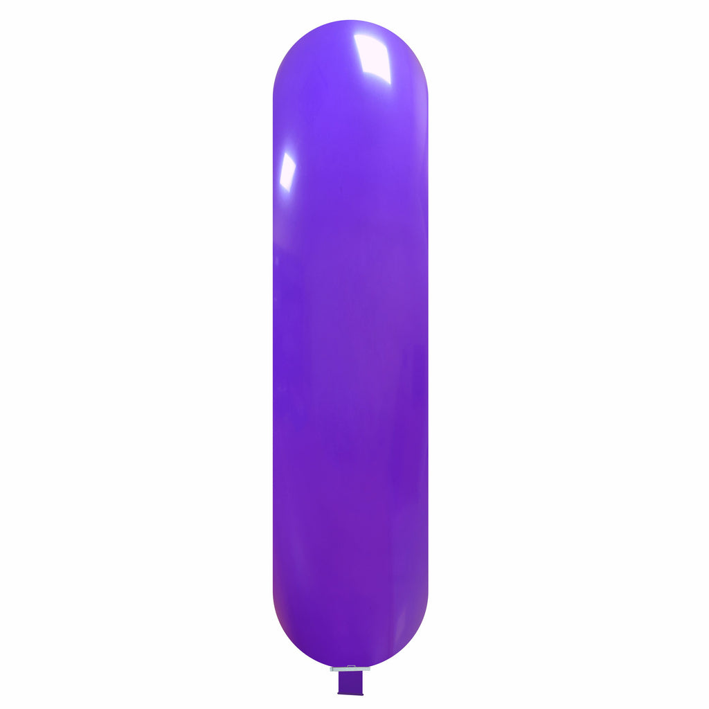 Uninflated 87 Inches Banner Cattex Brand Standard Purple Latex Balloons