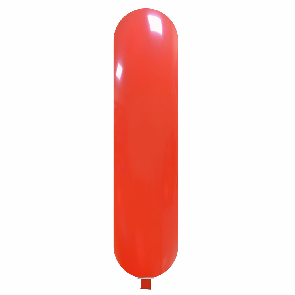 Uninflated 87 Inches Banner Cattex Brand Standard Light Red Latex Balloons