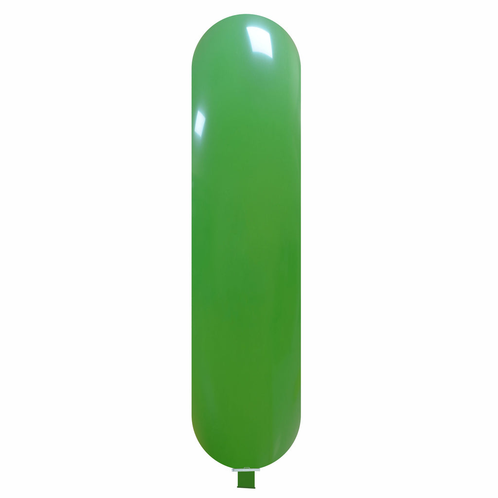 Uninflated 87 Inches Banner Cattex Brand Standard Green Latex Balloons