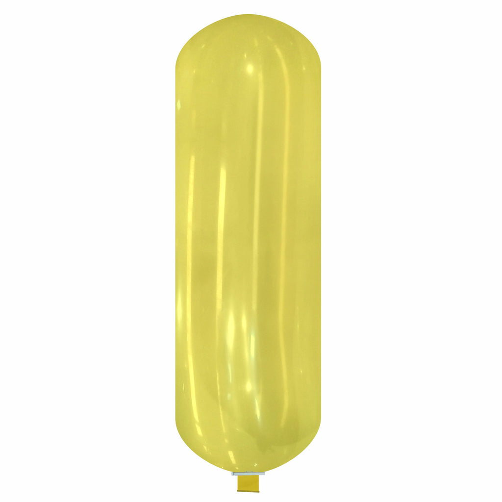 Uninflated 87 Inches Banner XL Cattex Brand Crystal Crystal Yellow Latex Balloons