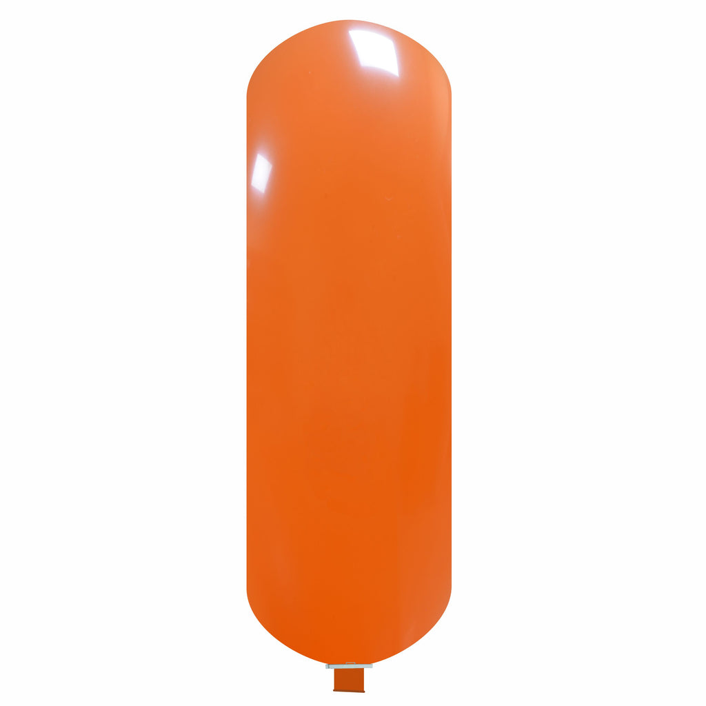 Uninflated 87 Inches Banner XL Cattex Brand Standard Orange Latex Balloons