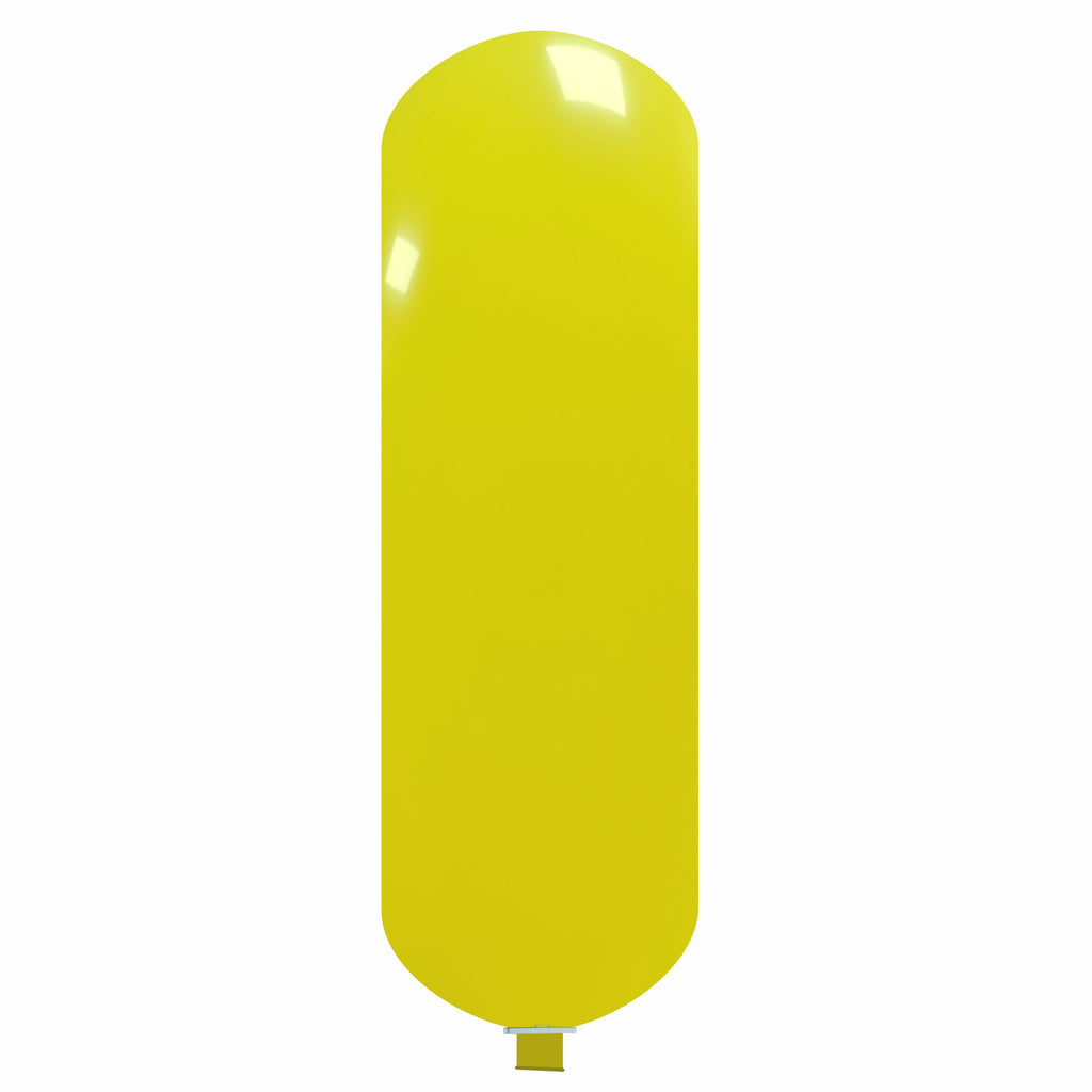 Uninflated 87 Inches Banner XL Cattex Brand Standard Yellow Latex Balloons