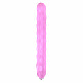 Uninflated 94 Inches Spiral Cattex Brand Crystal Crystal Fuchsia Latex Balloons