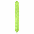 Uninflated 94 Inches Spiral Cattex Brand Crystal Crystal Green Latex Balloons