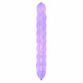 Uninflated 94 Inches Spiral Cattex Brand Crystal Crystal Purple Latex Balloons