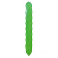 Uninflated 94 Inches Spiral Cattex Brand Standard Green Latex Balloons