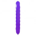 Uninflated 94 Inches Spiral Cattex Brand Standard Purple Latex Balloons