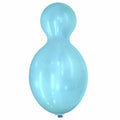 Uninflated 59 Inches Doll Cattex Brand Crystal Crystal Blue Latex Balloons