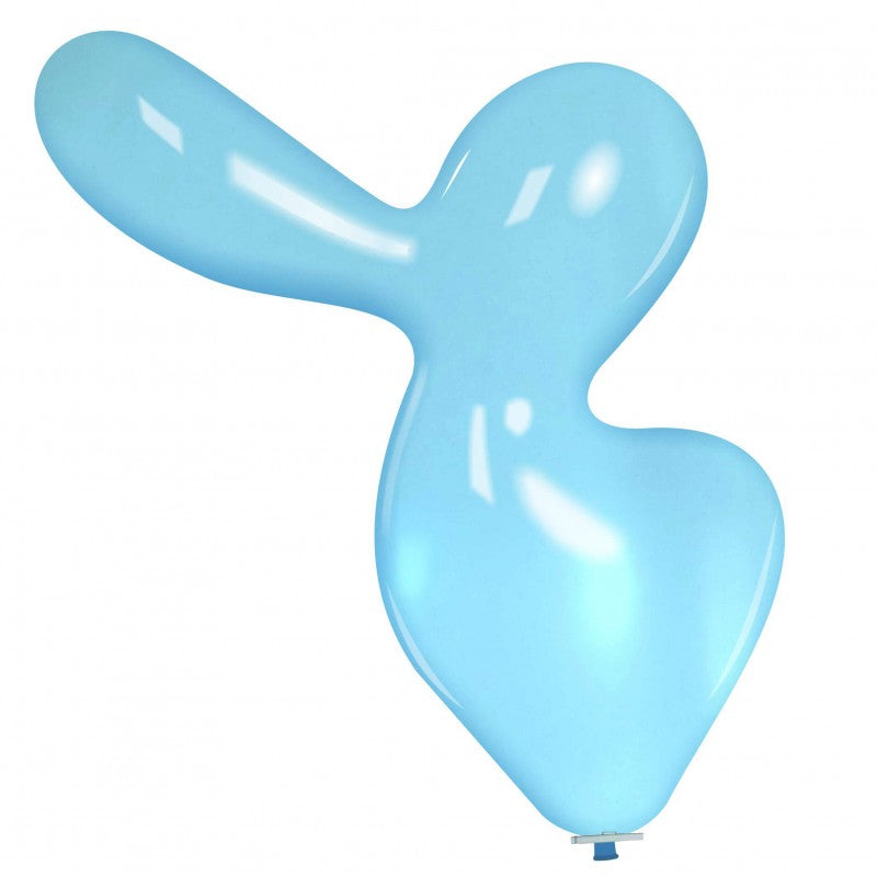 Uninflated 56 Inches Duck Cattex Brand Crystal Crystal Blue Latex Balloons