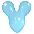 Uninflated 30 Inches Mouse Cattex Brand Crystal Crystal Blue Latex Balloons