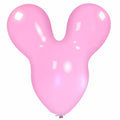 Uninflated 30 Inches Mouse Cattex Brand Crystal Crystal Fuchsia Latex Balloons