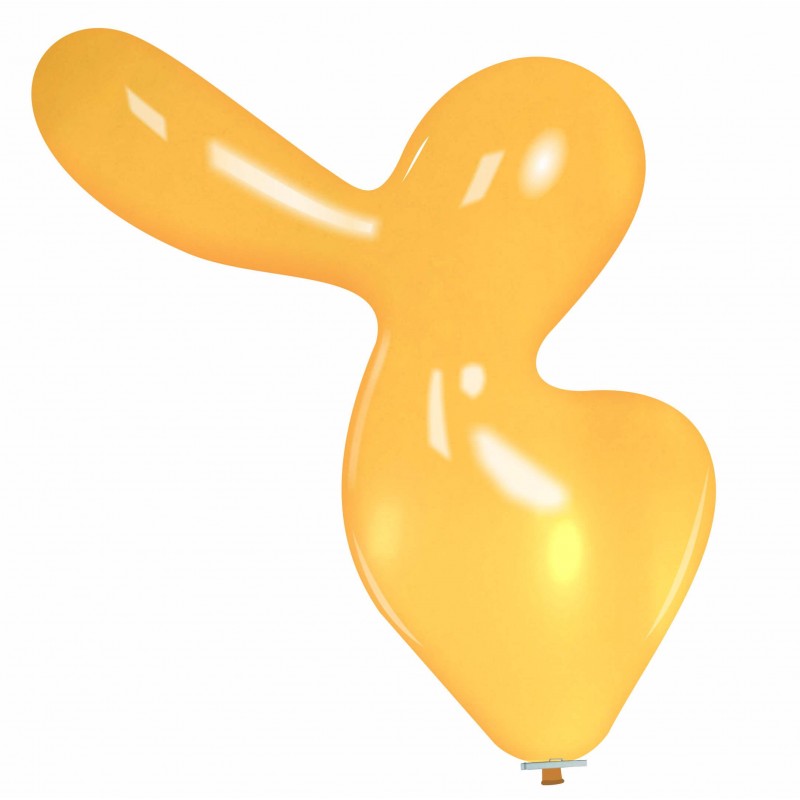 Uninflated 56 Inches Duck Cattex Brand Crystal Crystal Orange Latex Balloons