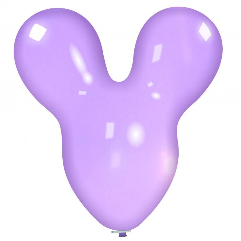 Uninflated 30 Inches Mouse Cattex Brand Crystal Crystal Purple Latex Balloons