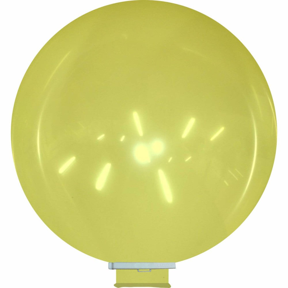 Uninflated 100 inches cattex brand crystal crystal yellow latex balloons  