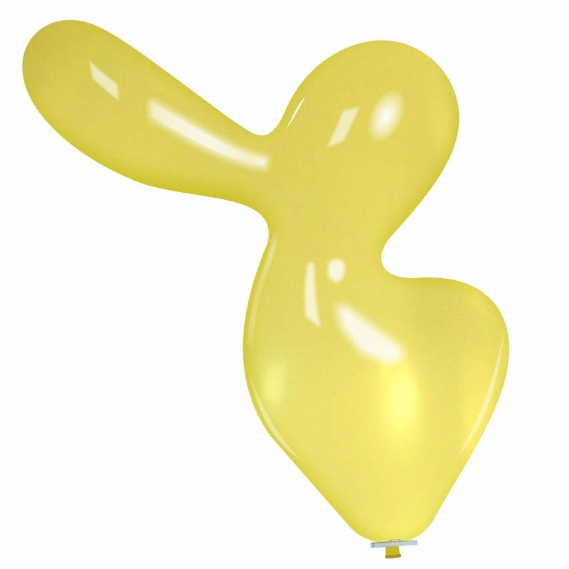 Uninflated 56 Inches Duck Cattex Brand Crystal Crystal Yellow Latex Balloons