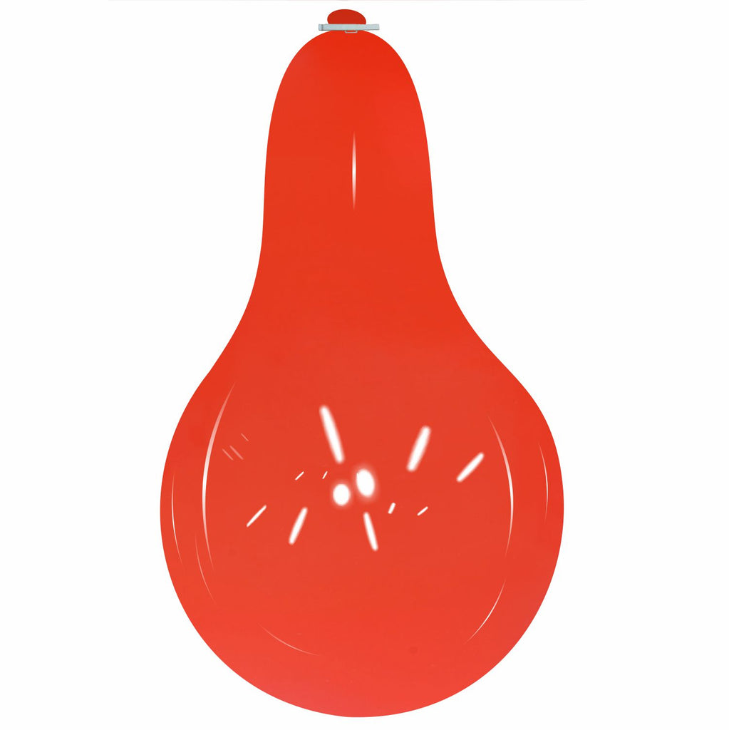 Uninflated 32 Inches Longneck Cattex Brand Standard Light Red Latex Balloons