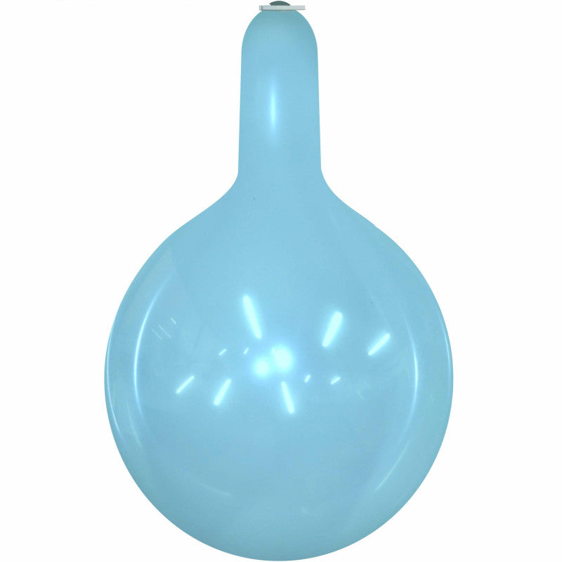 Uninflated 35 Inches Longneck Cattex Brand Crystal Crystal Blue Latex Balloons