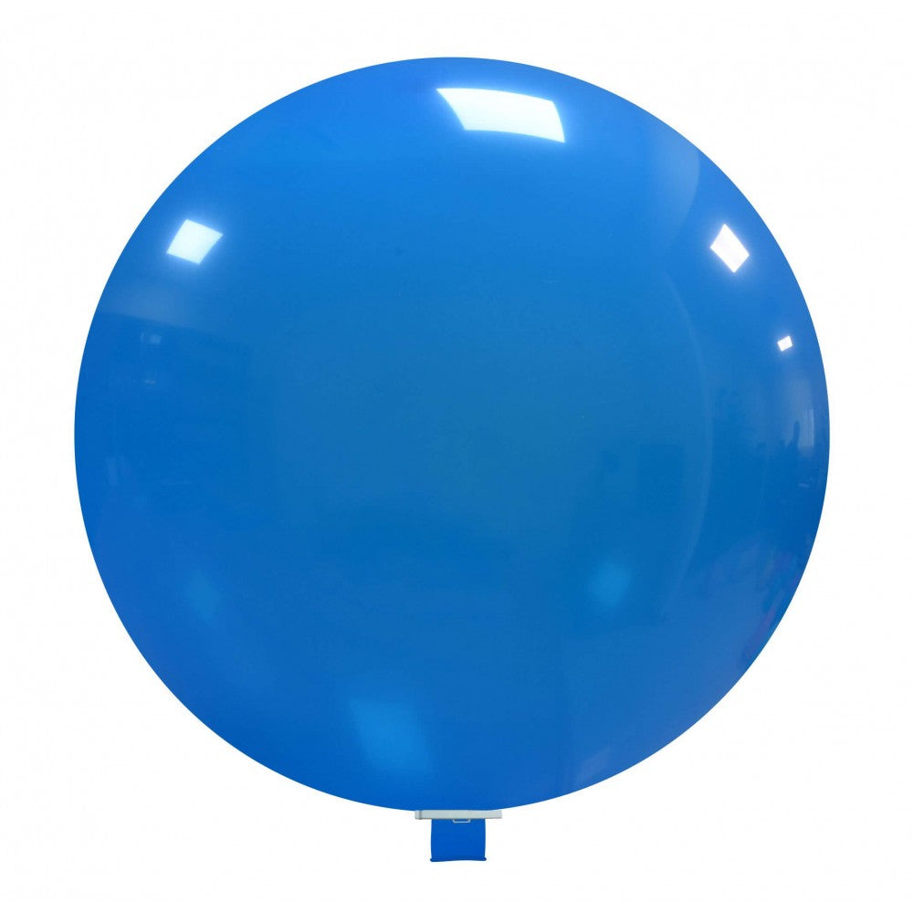 Uninflated 32 Inches Cattex Brand Standard Blue Latex Balloons