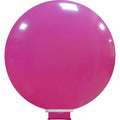 Uninflated 100 inches cattex brand standard fuchsia latex balloons  