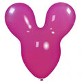 Uninflated 30 Inches Mouse Cattex Brand Standard Fuchsia Latex Balloons