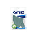 A package of Cattex Brand 24″ Premium Vintage Blue Latex Balloons (1 Piece) with a large blue balloon visible inside and a green 100% natural latex symbol on the lower left. The packaging features blue and white design elements.