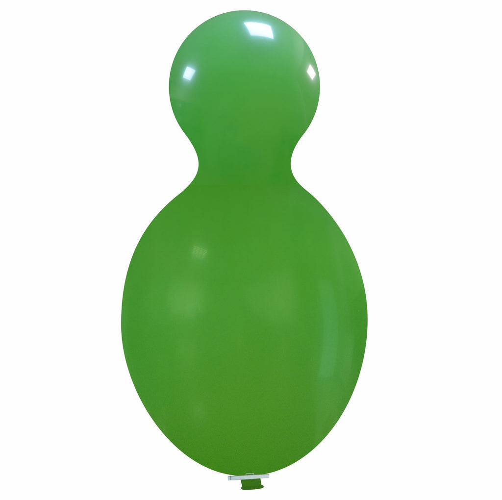 Uninflated 59 Inches Doll Cattex Brand Standard Green Latex Balloons