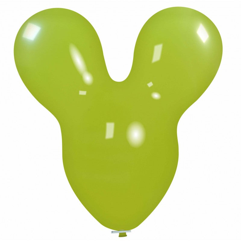 Uninflated 30 Inches Mouse Cattex Brand Standard Lime Latex Balloons