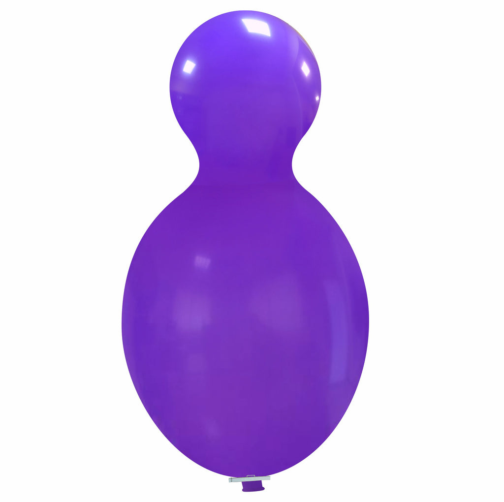 Uninflated 59 Inches Doll Cattex Brand Standard Purple Latex Balloons