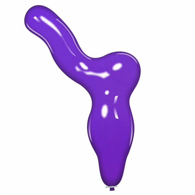 Uninflated 59 Inches Elephant Cattex Brand Standard Purple Latex Balloons