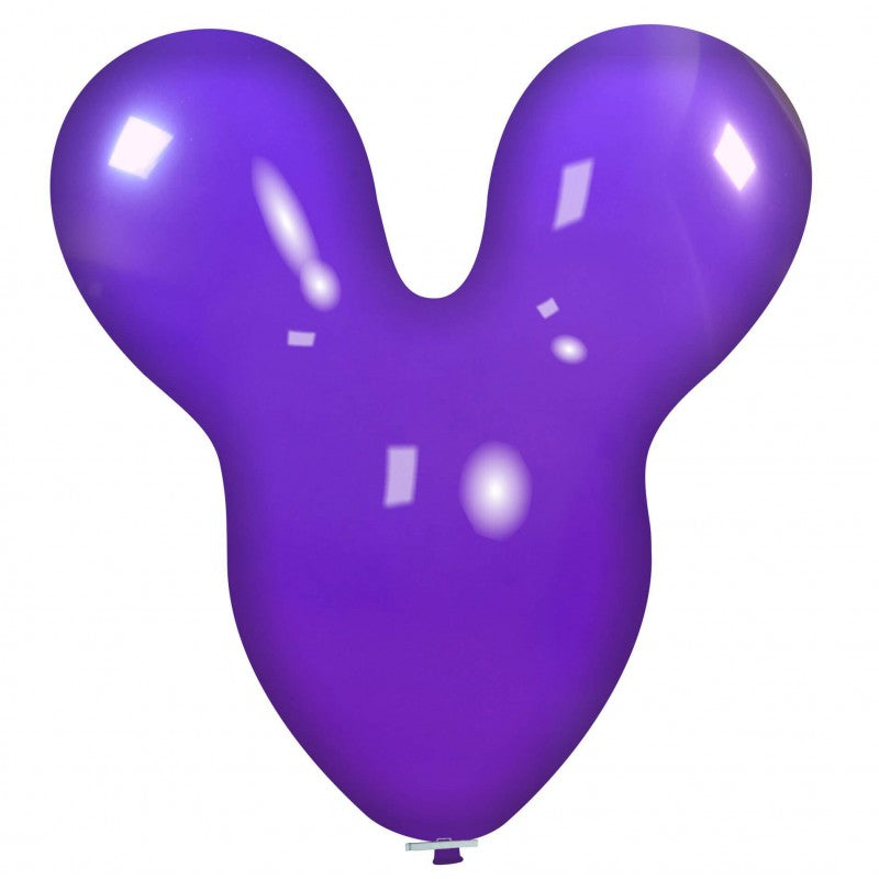 Uninflated 30 Inches Mouse Cattex Brand Standard Purple Latex Balloons