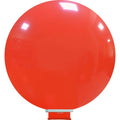 Uninflated 100 inches cattex brand standard light red latex balloons  