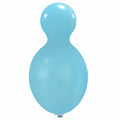 Uninflated 59 Inches Doll Cattex Brand Standard Sky Blue Latex Balloons