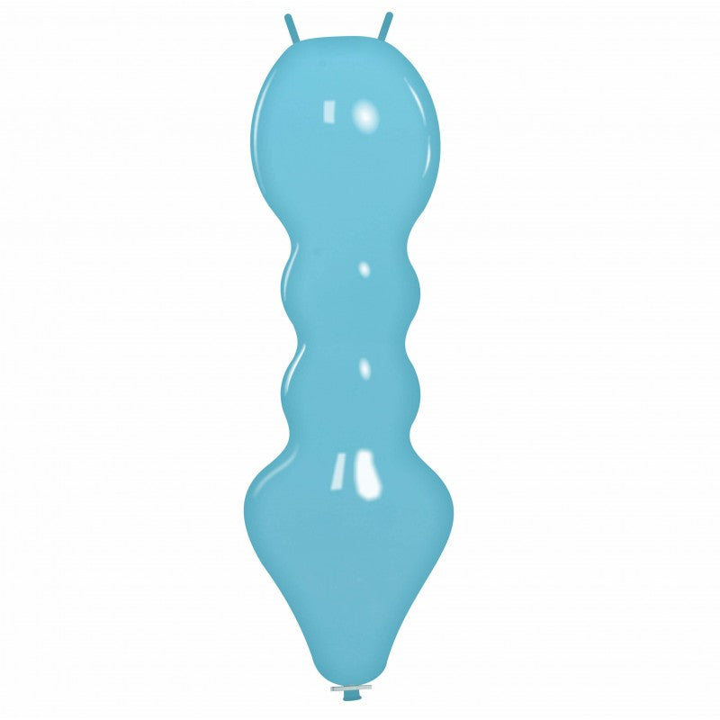 Uninflated 51 Inches Caterpillar Cattex Brand Standard Sky Blue Latex Balloons