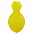 Uninflated 59 Inches Doll Cattex Brand Standard Yellow Latex Balloons