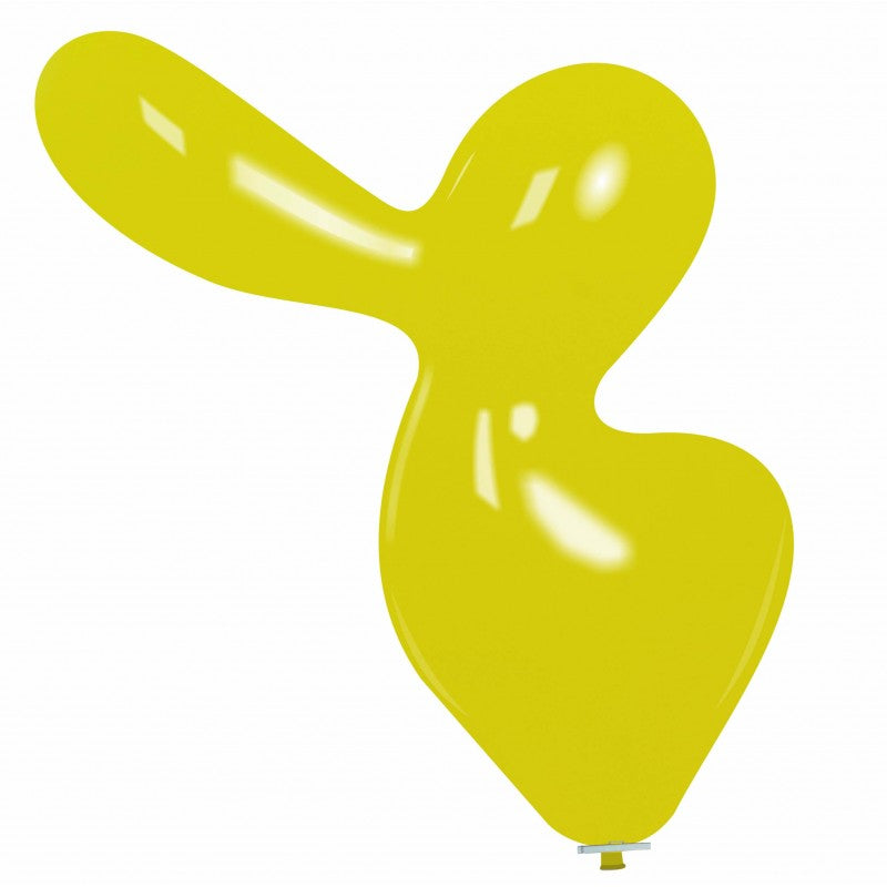 Uninflated 56 Inches Duck Cattex Brand Standard Yellow Latex Balloons