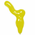 Uninflated 59 Inches Elephant Cattex Brand Standard Yellow Latex Balloons