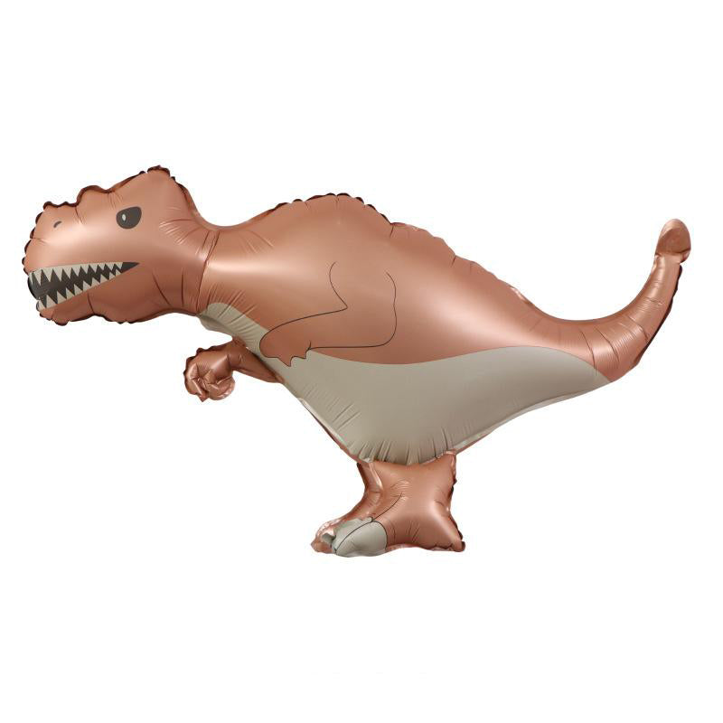 Uninflated 36 Inches Matte LargeT-rex Tyrannosaurus Red Foil Balloon Manufacturered By Colour Wheel