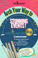 A vibrant Decochamp promo poster showcases the Deco Arch Connector for Base (10 units/box; use with 16"x16" or 24"x24" DecoBase). Highlights: easy attachment, portable, two sizes. Connector and arch kit images shown at the bottom.