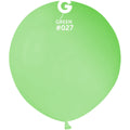 Uninflated 19" Gemar (25 Per Bag) Neon Green Latex Balloons Manufactured By Gemar