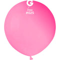 Not Inflated 19" Gemar (25 Per Bag) Neon Pink Latex Balloons Made By Gemar