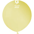 Uninflated 19" Gemar (25 Per Bag) Neon Yellow Latex Balloons Made By Gemar