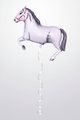 Horse White Balloon