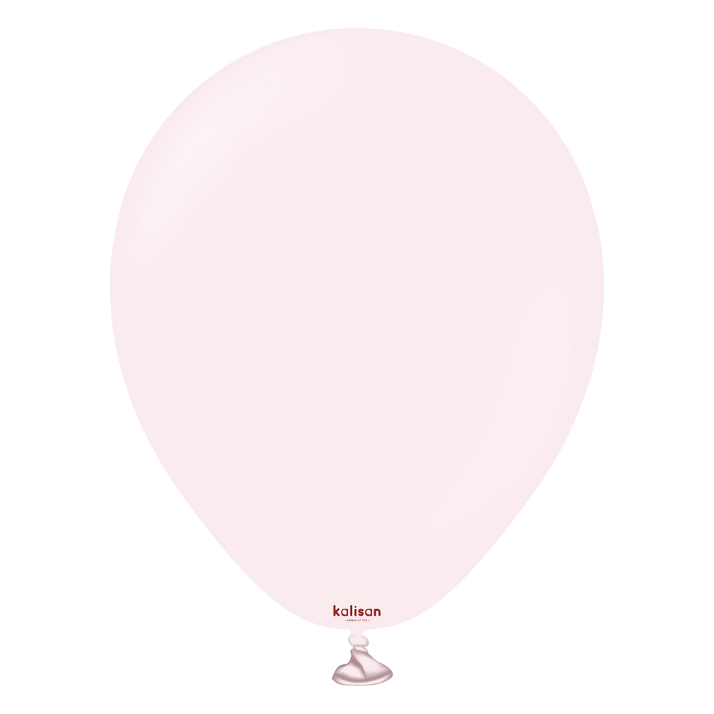 5 Inch Kalisan Balloons Latex Standard Macaron Pale Pink 50 Pack