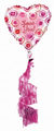 Love You Coil Tail Balloon - Enhanced with Text