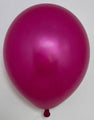 A 6″ Metallic Magenta Decomex Linking Latex Balloon from Decomex is shown inflated against a plain white background, with the tied end facing down.