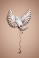 Owl Brown Streak Feathers Balloon