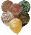 Not Inflated 12" Kalisan Printed Snake Assorted (6 Per Bag) Latex Balloons Manufactured By Kalisan In Turkey for Bargain Balloons