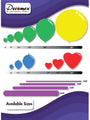 available balloon sizes from Decomex