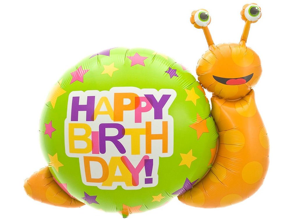 41" Foil Balloon Birthday Snail